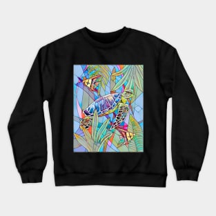 Sea Turtle Fantasy Design Crewneck Sweatshirt